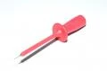 Hirschmann PRUEF 2610 972 318-101 red springloaded compact test probe with 4mm safety banan connector, 1000V, CAT II, 1A *new*