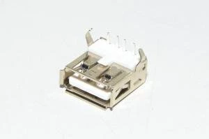 USB naarasliitin tyyppi A 90°, piirilevyasennettava *uusi*