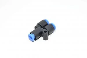 SMC KQU06-00 6mm Y-liitin / Y-haara / Y-sovitin pikaliitin samoille putkihalkaisijoille
