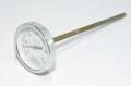 Ufotek 80mm 0-120C temperature gauge with 9x251mm thermowell and zero-point adjustment screw
