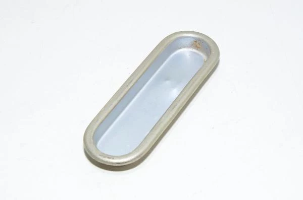 105x35x10mm Abloy handle 402 oval chromesteel recessed flush pull handle for sliding door, notably collided unit