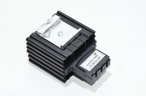 30W 110-250V Stego HG 14001 semiconductor cabinet heater with temperature limiting PTC resistor, spring loaded terminal block *new*