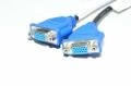 Male LFH-60 (Low-force helix) - 2x female VGA adapter, model 1