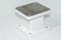 Steel stand height 221mm 232x242x28mm ends 4x M16 + 4x 17mm
