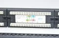 19" 1U rack mountable patchbay 24x CAT6 RJ45 sockets and detacheable strain relief