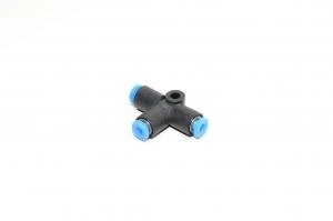 SMC KQT04-00 4mm T-liitin / T-haara / T-sovitin pikaliitin samoille putkihalkaisijoille