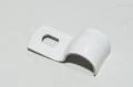 10-11mm white metal hook for screw mounting tubes or cables *new*