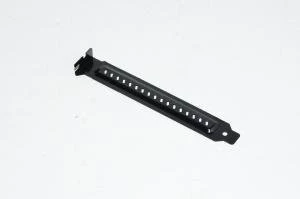Computer expansion card slot blanking plate, full-height, black, ventilated, special model 12