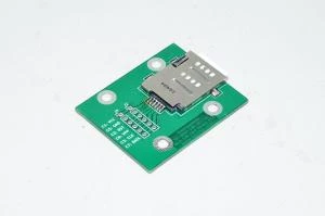 Scemosystems SS-Mini-SIM-2FF-v1 Mini-SIM korttipidikelevy 50x40mm + Molex 105034-1001 *uusi*