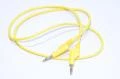 4mm banana plug - 4mm banana plug, yellow, 1m, stackable, non-insulated, pvc test lead *new*