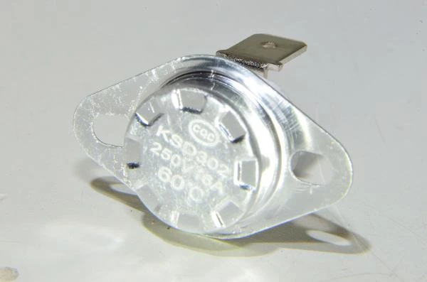60°C KSD302 250V 16A NC keraaminen bi-metallinen mekaaninen termostaatti *uusi*