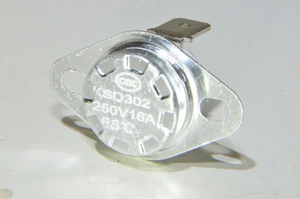 65°C KSD302 250V 16A NC ceramic bi-metallic mechanical thermostat *new*