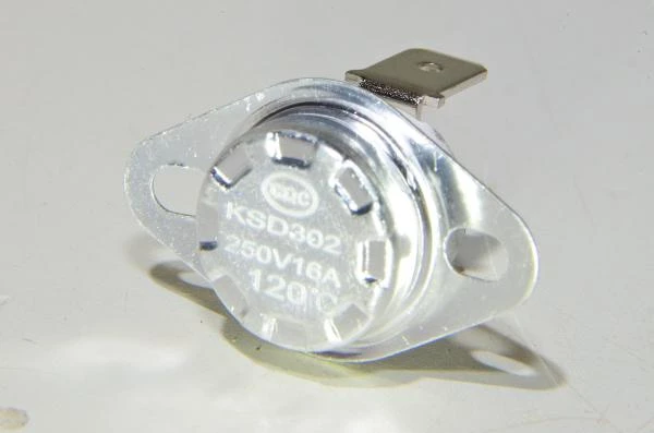 120°C KSD302 250V 16A NC ceramic bi-metallic mechanical thermostat *new*