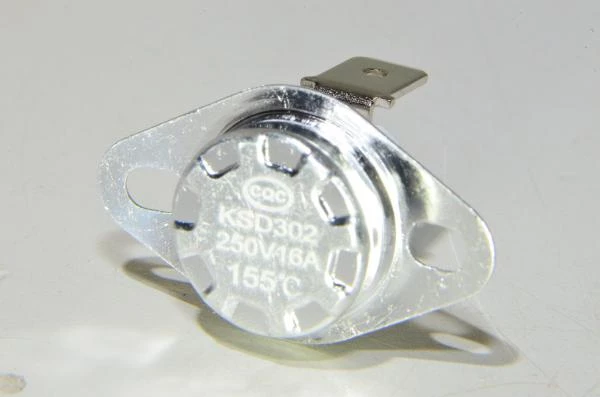 155°C KSD302 250V 16A NC keraaminen bi-metallinen mekaaninen termostaatti *uusi*