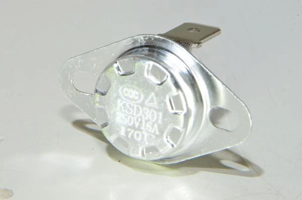 170°C KSD301 250V 16A NC keraaminen bi-metallinen mekaaninen termostaatti *uusi*