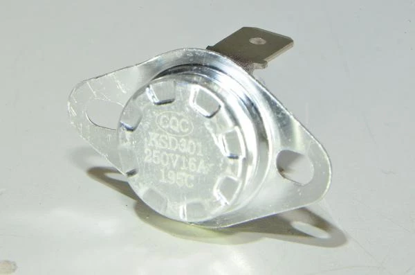 195°C KSD301 250V 16A NC ceramic bi-metallic mechanical thermostat *new*