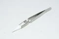 140x8mm reverse action stainless steel tweezers with 42mm straight white mat finish ceramic tweezer tips *new*