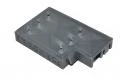 3D printed wall mounted holder for Nokia 6 phone, black PLA