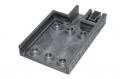 3D printed wall mounted holder for Nokia 6 phone, black PLA