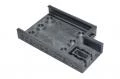 3D printed wall mounted holder for Nokia 6 phone, black PLA