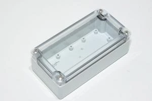 Günther Spelsberg TG-ABS1608-6-TO 10100601 82x162x55mm elektroniikkalaitekotelo, ABS/PC, harmaa, läpinäkyvä luukku, IP67, IK07 *uusi*