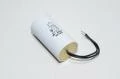 Miflex MKSP-5P I150V612K-G1 12µF/500VAC 35x65mm motor run capacitor with 100mm leads *new*