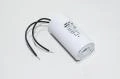 Miflex MKSP-5P I150V614K-G1 14µF/500VAC 35x65mm motor run capacitor with 100mm leads *new*