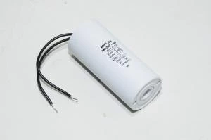 Miflex MKSP-5P I150V616K-G1 16µF/500VAC 35x78mm moottorin käyntikondensaattori 100mm johdoilla *uusi*