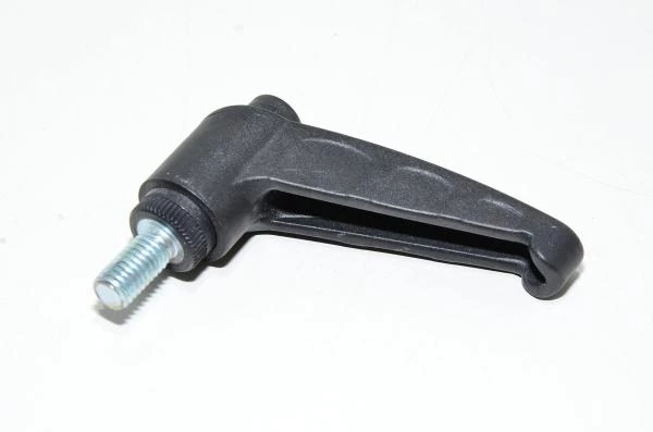 Peco Polymet P345650616 pull to adjust black plastic handle 45mm steel M8 male thread RH