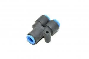 SMC KQU08-00 8mm Y-liitin / Y-haara / Y-sovitin pikaliitin samoille putkihalkaisijoille