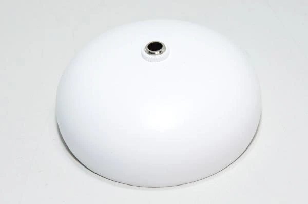 100mm valkoinen teräskupu 7mm reijällä *uusi*