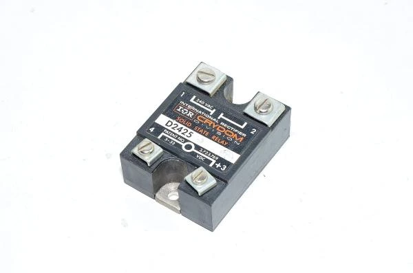 International Rectifier Crydom D2425 solid state relay, input 5-24VDC, load 24-280VAC 25A, NO