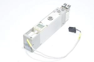SMC ZL112-K15MOZ-EB65L moniasteinen alipaine-ejektori 1,2mm suuttimella, 24VDC solenoidiventtiilitoimisella imulla ja puhalluksella, digitaalisella ZSE4B alipainekytkimellä *ei ritilää*