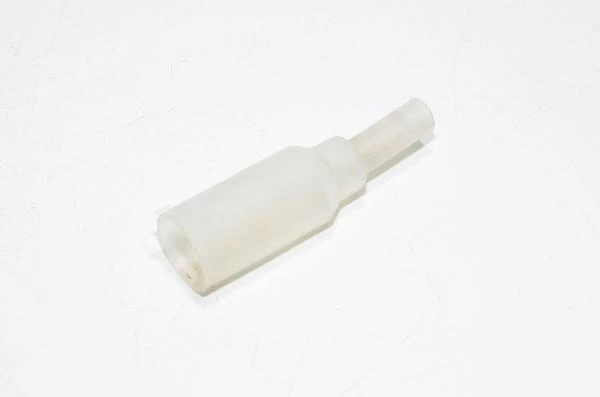 Silicone protective boot, clear, for insulating high voltages at the ends of 21mm neon tube