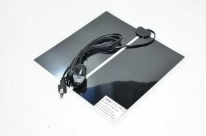 14W 3,35kΩ 230V 30-35°C lämpömatto tehonsäätimellä 280x280mm, polarisoitu NEMA 5-15 USA pistoke, 1.4m kaapeli *uusi*