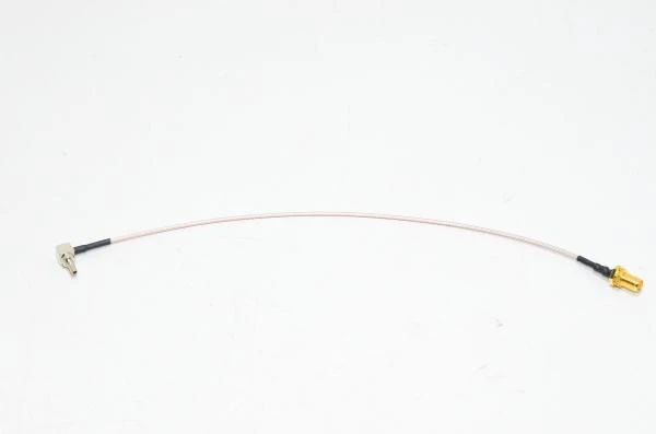 SMA naaras suora - CRC9 uros kulmamalli RG316 adapteri kaapeli 250mm *uusi*