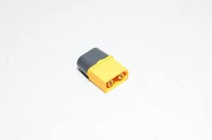 Amass XT60H-M3 keltainen 2pin uros virtaliitin kuorella, 500VDC, 30/60A *uusi*