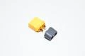 Amass XT60H-M3 yellow 2pin male power connector with housing, 500VDC, 30/60A *new*