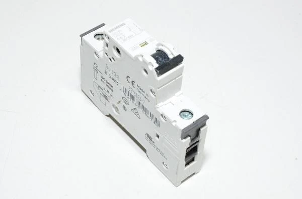 63A 1-phase C-type automatic fuse / circuit breaker Siemens 5SY61 C63 230VAC / 400VAC, black lever