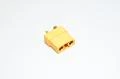 XT90-F yellow 2pin female power connector, 500VDC, 40/90A *new*
