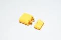 Amass XT90H-M3 yellow 2pin male power connector with housing, 500VDC, 40/90A *new*
