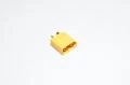 XT60-M keltainen 2pin uros virtaliitin kuorella, 500VDC, 30/60A *uusi*