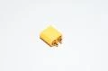 XT60-M keltainen 2pin uros virtaliitin kuorella, 500VDC, 30/60A *uusi*