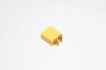 XT60-M keltainen 2pin uros virtaliitin kuorella, 500VDC, 30/60A *uusi*