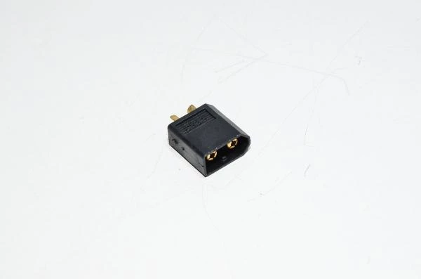 XT60-M musta 2pin uros virtaliitin, 500VDC, 30/60A *uusi*