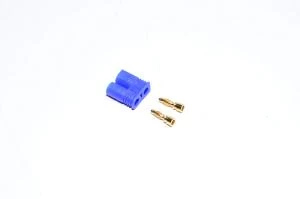 EC2-M sininen 2pin uros virtaliitin, 500VDC, 15/30A *uusi*