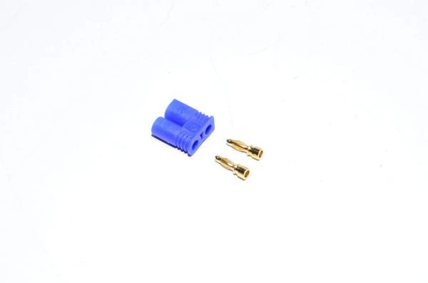 EC2-M sininen 2pin uros virtaliitin, 500VDC, 15/30A *uusi*