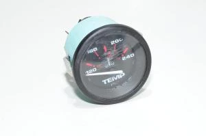 Teleflex 57904 boat motor coolant water temperature gauge 12VDC *scratches on the glass*