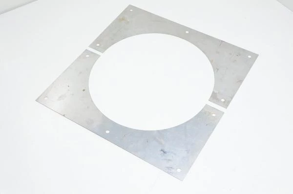 Stainless steel 330x330x1mm tube hole blanking plates for 250mm tube *new*