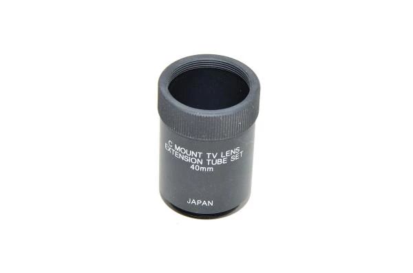 40mm linssin jatkoputki musta metalli C-kiinnitys ja CS-kiinnitys